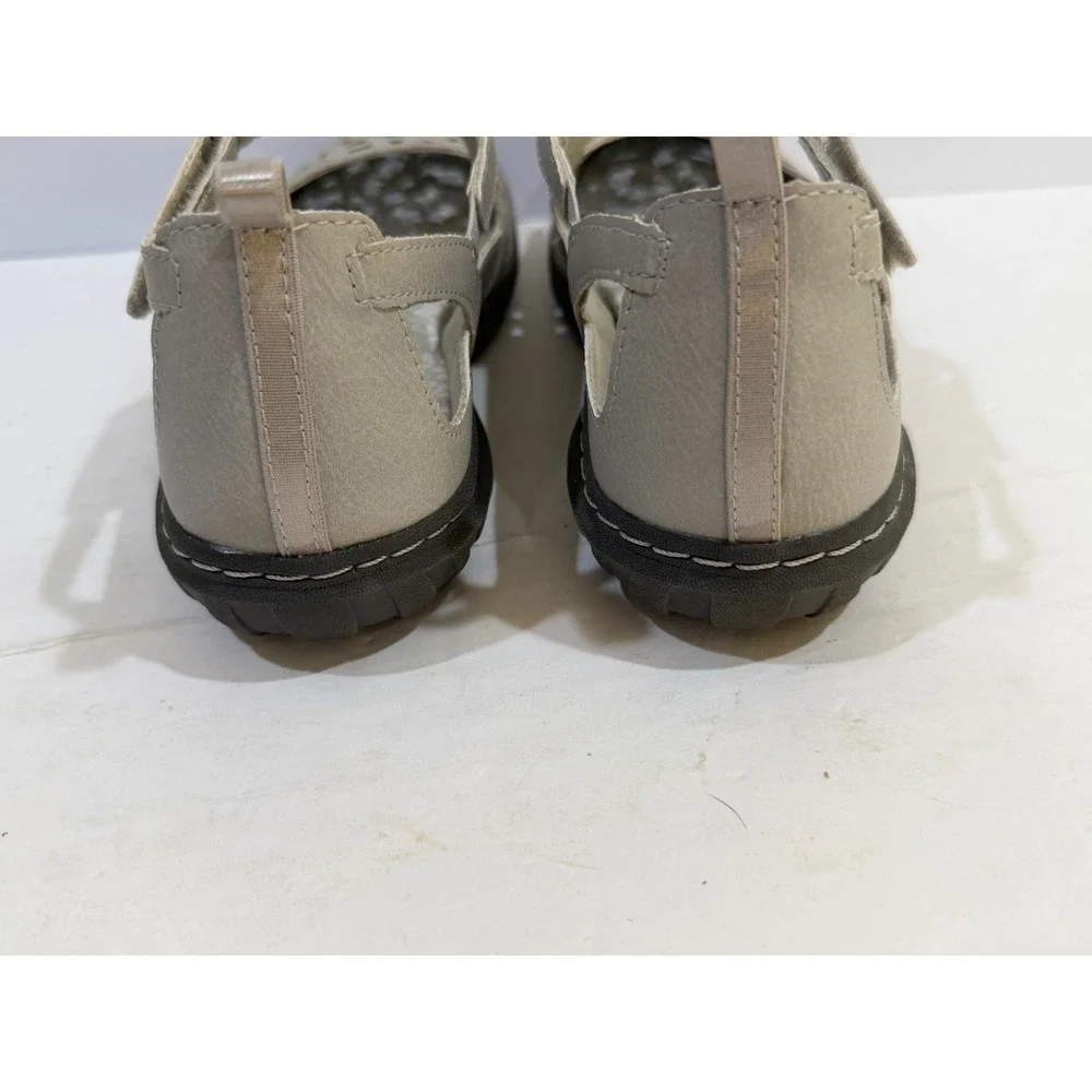 JBU Memory Foam Bellerose Encore Mary Jane Flat - Light Grey - Women's  Size 8M